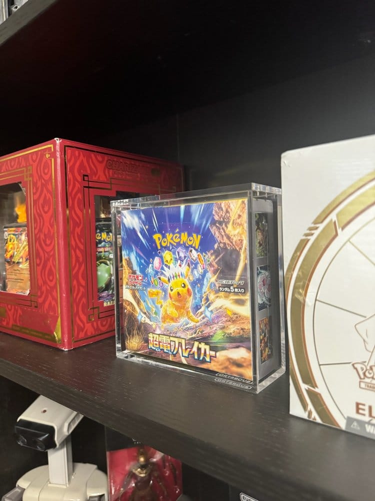 Evoretro présentoir vitrine acrylique pour Pokémon Grande Boîte de Booster Japonaise