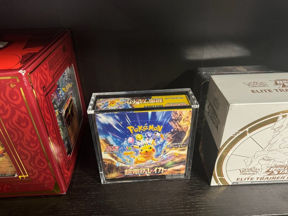 Evoretro présentoir vitrine acrylique pour Pokémon Grande Boîte de Booster Japonaise