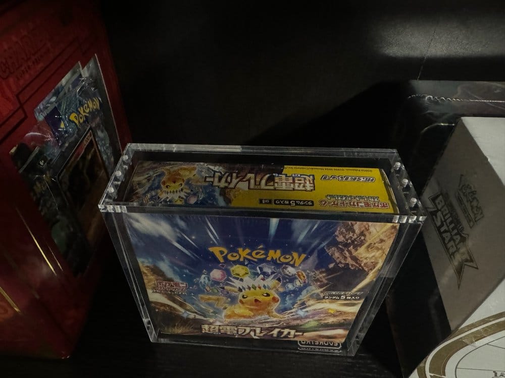 Evoretro présentoir vitrine acrylique pour Pokémon Grande Boîte de Booster Japonaise