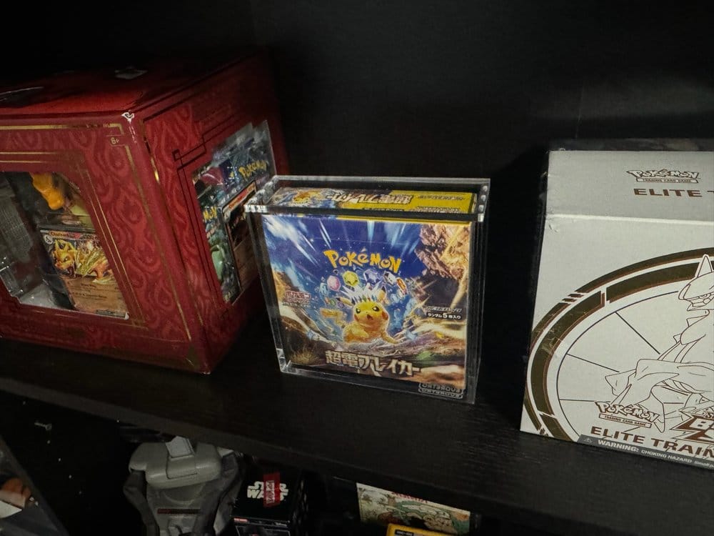 Evoretro présentoir vitrine acrylique pour Pokémon Grande Boîte de Booster Japonaise