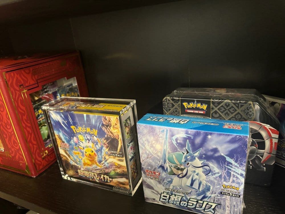 Evoretro présentoir vitrine acrylique pour Pokémon Grande Boîte de Booster Japonaise