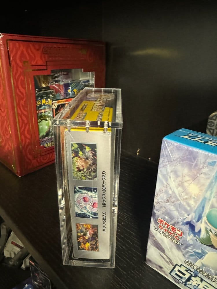 Evoretro présentoir vitrine acrylique pour Pokémon Grande Boîte de Booster Japonaise
