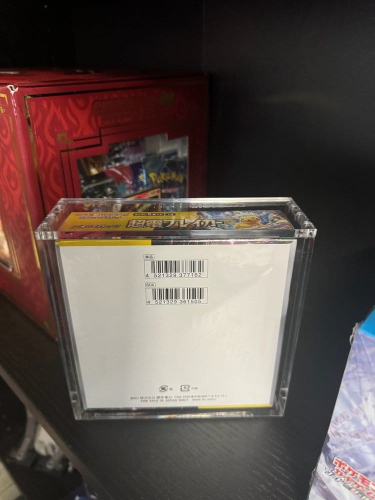 Evoretro présentoir vitrine acrylique pour Pokémon Grande Boîte de Booster Japonaise