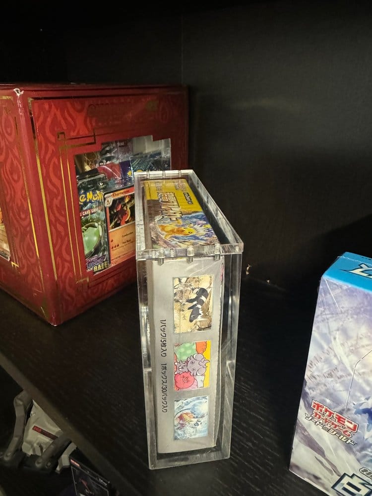 Evoretro présentoir vitrine acrylique pour Pokémon Grande Boîte de Booster Japonaise