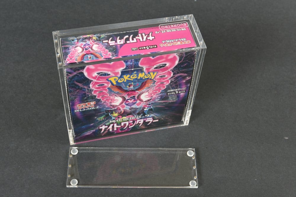Evoretro présentoir vitrine acrylique pour Pokémon Grande Boîte de Booster Japonaise