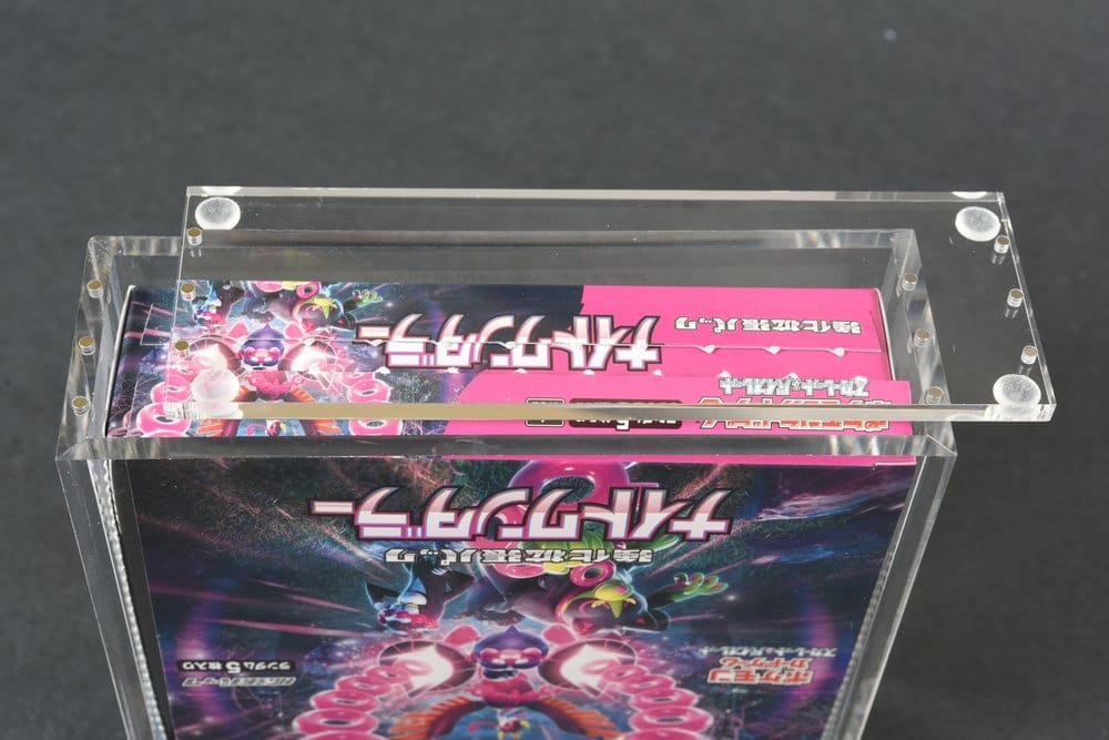 Evoretro présentoir vitrine acrylique pour Pokémon Grande Boîte de Booster Japonaise