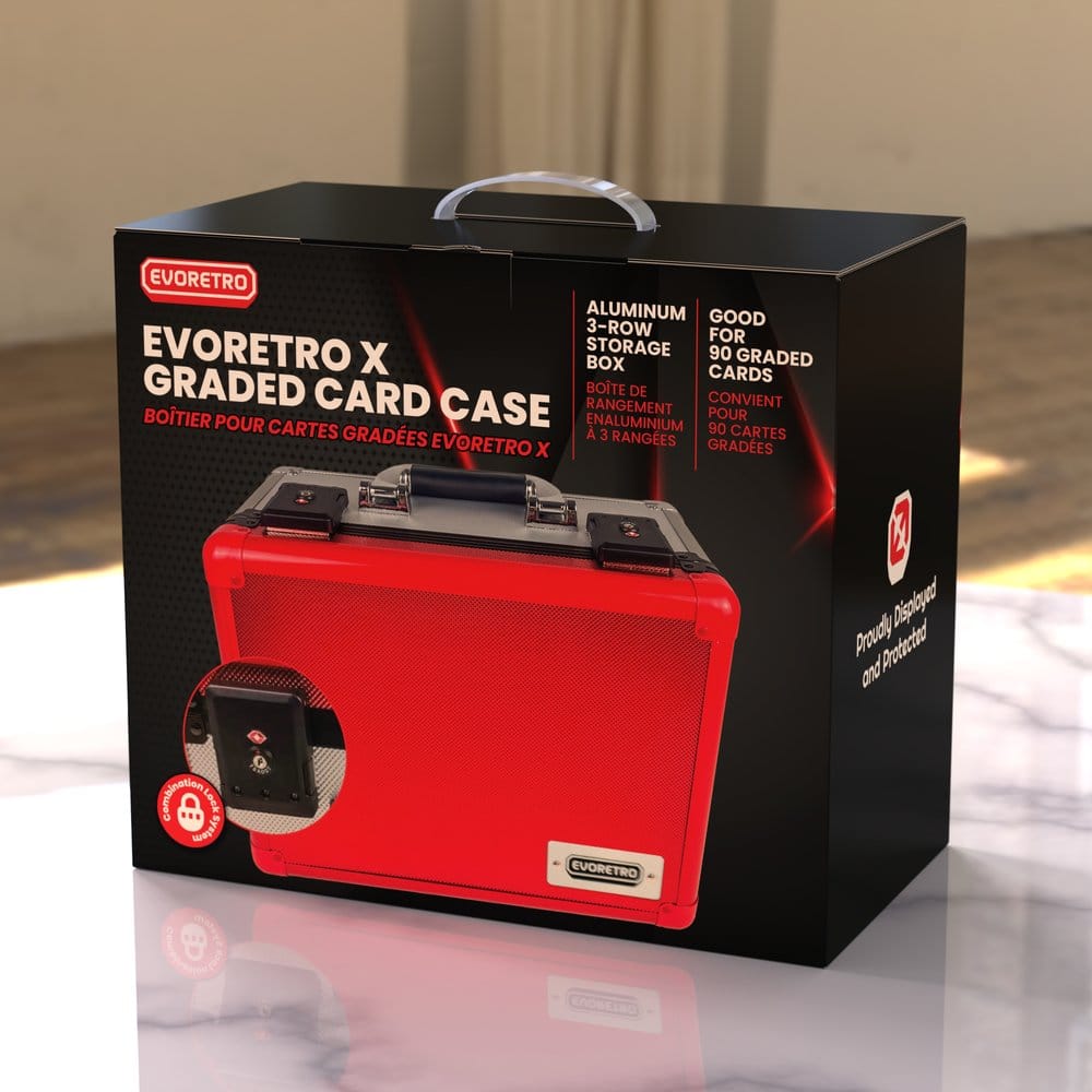 Evoretro valise TCG pour 90 Cartes X Rouge et Argent