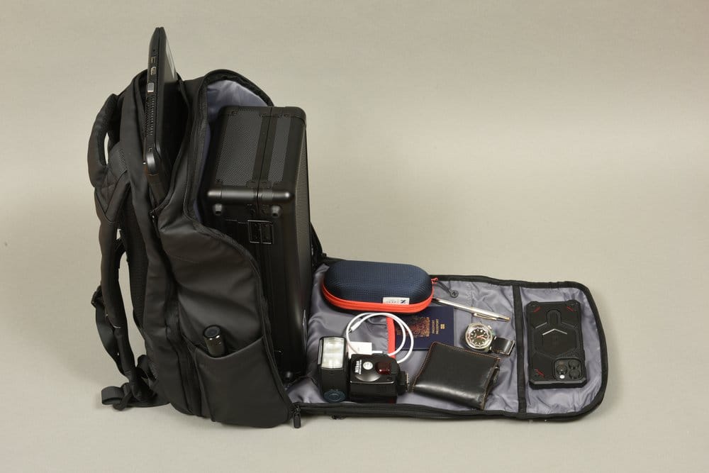 Evoretro Sac à Dos de Voyage et Mini-Étui de Transport Bundle Kit Noir
