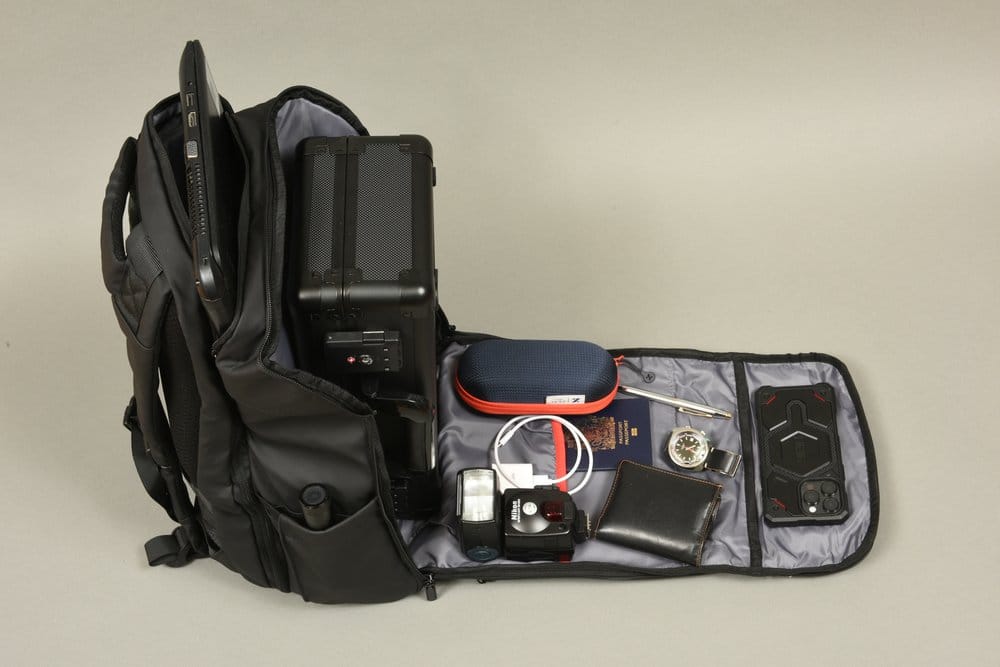 Evoretro Sac à Dos de Voyage et Mini-Étui de Transport Bundle Kit Noir
