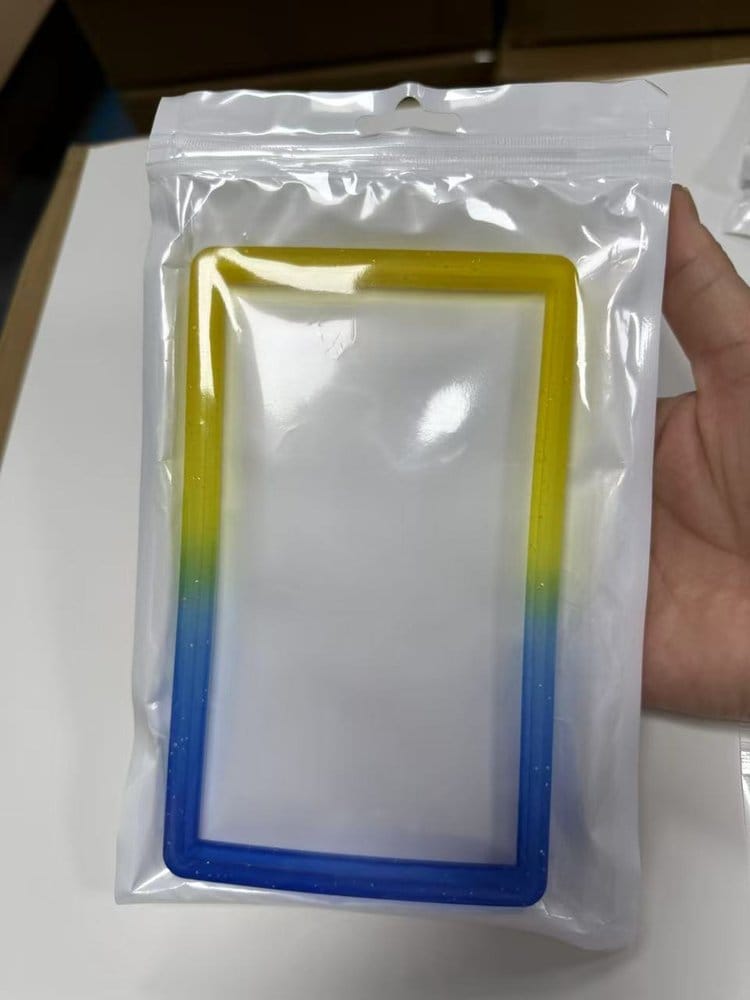 Evoretro Bumper pour Slab de Carte Gradée PSA Gradient Yellow-Blue Glitter