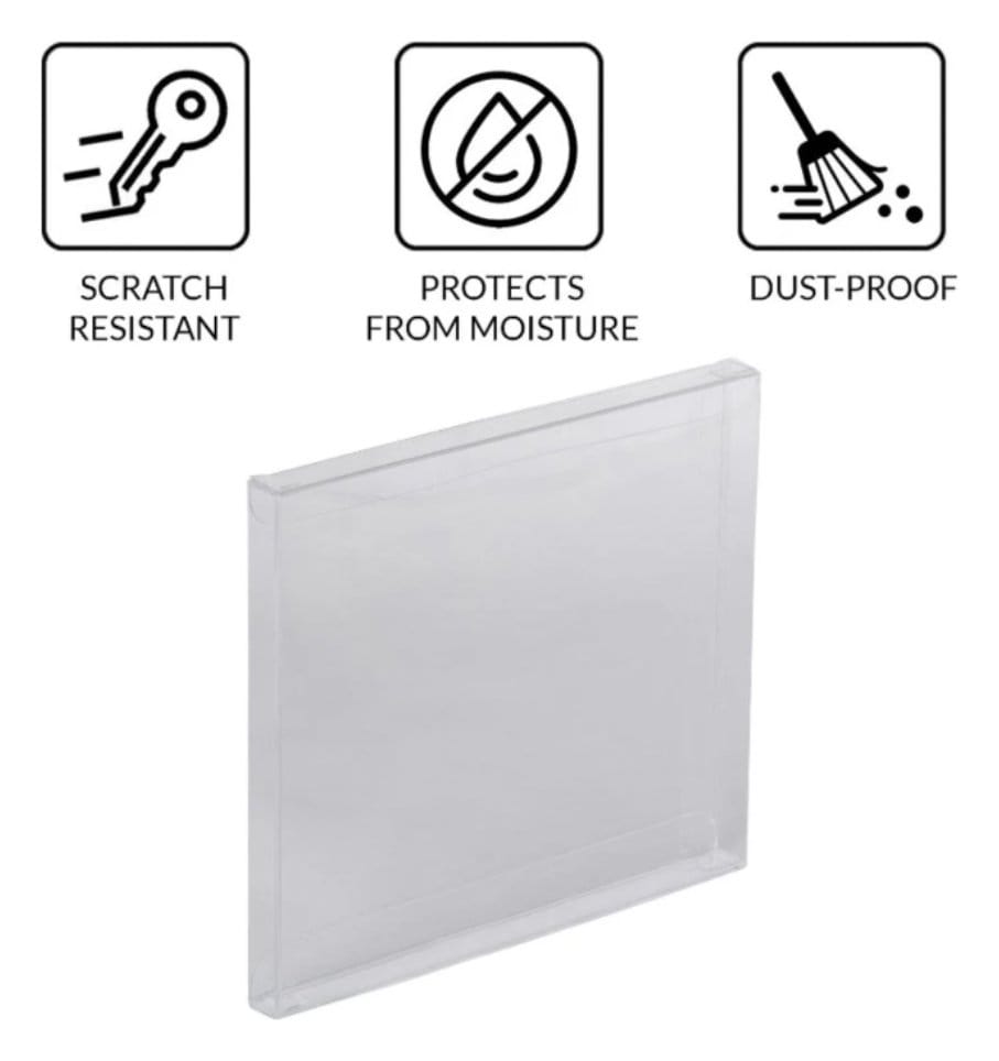 Pack 25 boîtes de protection en PET pour jeux PS1/Single CD/Dreamcast (Jewel Case) Games