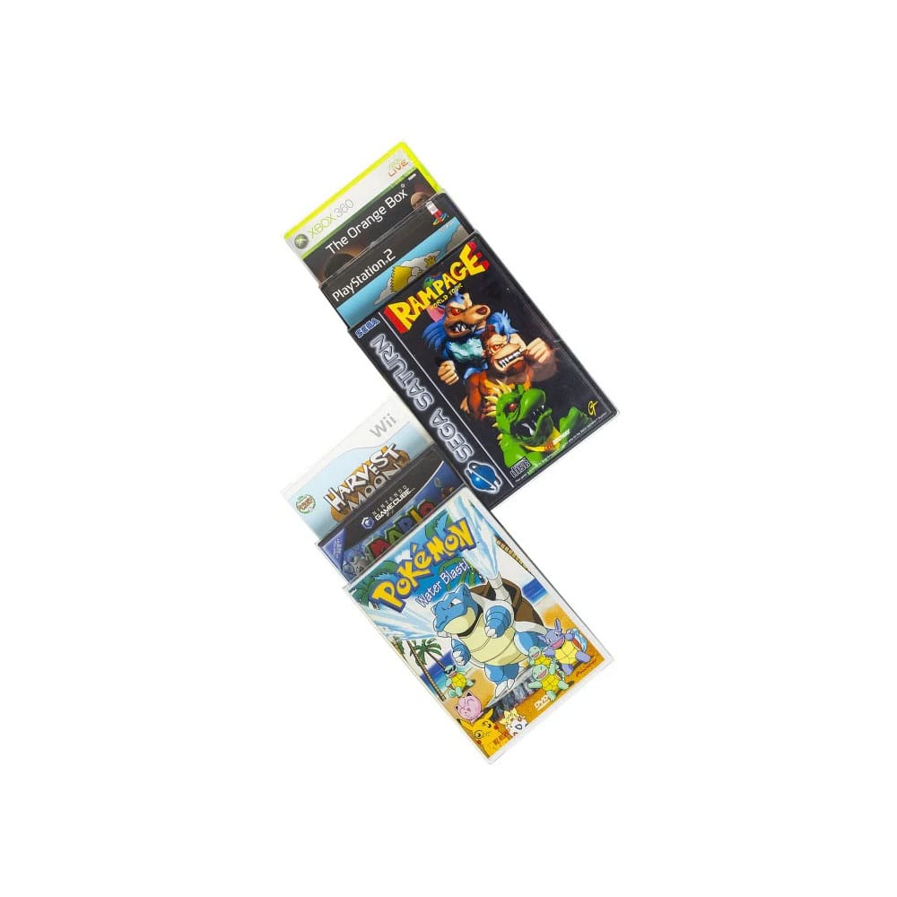 Pack 25 boîtes de protection en PET pour jeux Gamecube/XBOX360/WII/PS2/DVD