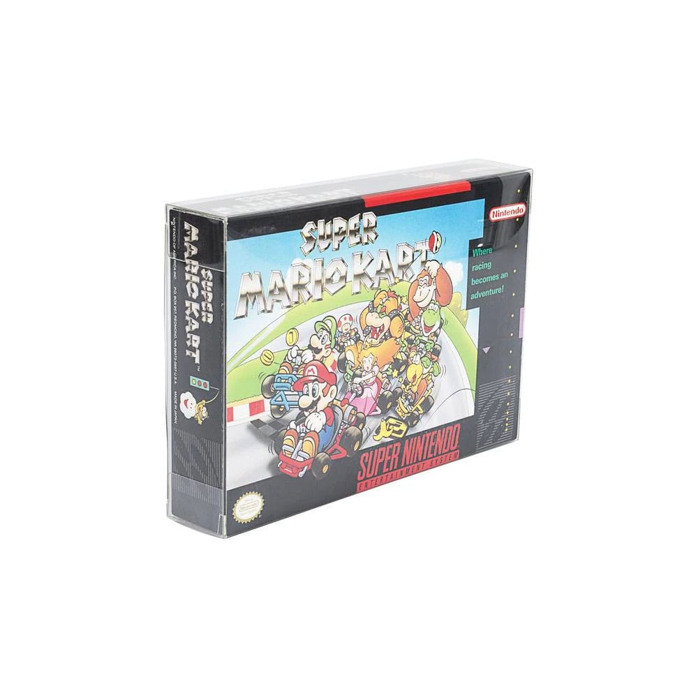 Pack 25 boîtes de protection en PET pour jeux Super Nintendo/Nintendo 64/SNES/N64 Games
