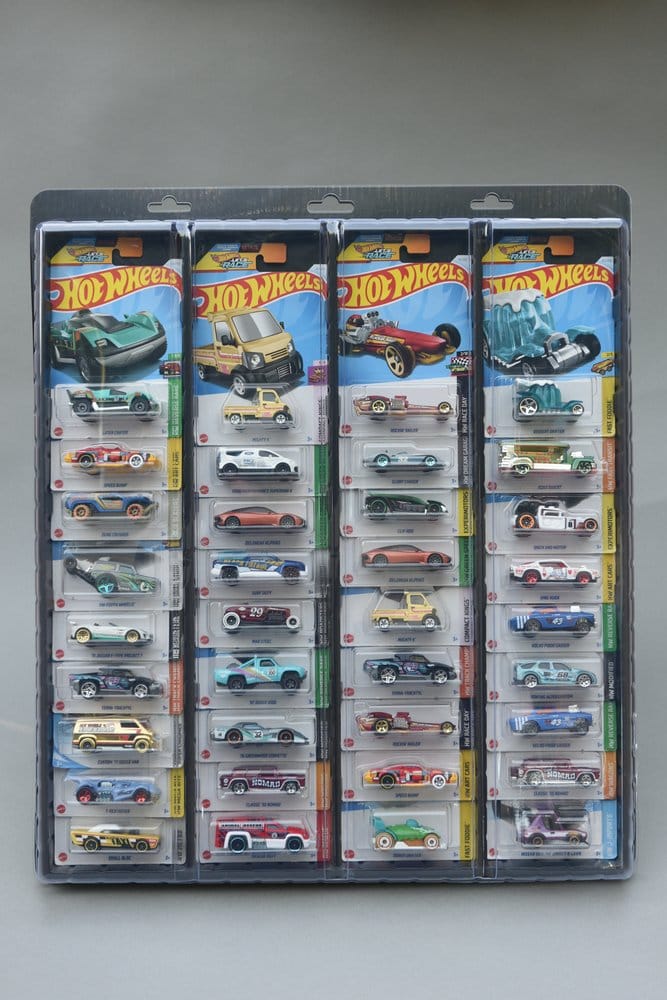 Evoretro Présentoir Mural pour 32 Voitures Diecast Emballées pack de 3