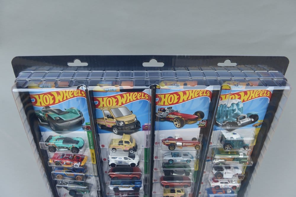 Evoretro Présentoir Mural pour 32 Voitures Diecast Emballées pack de 3