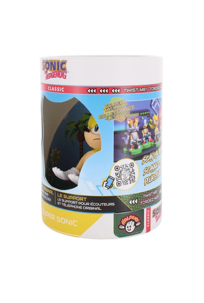Sonic The Hedgehog mini support Holdems Super Sonic 10 cm