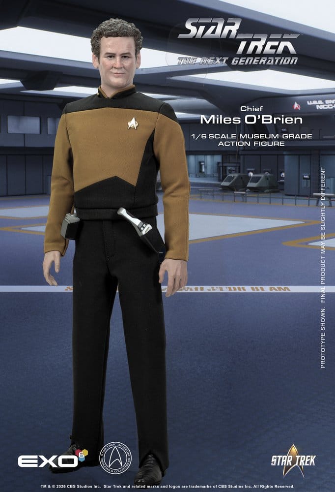 Star Trek: La Nouvelle Génération figurine 1/6 Chief Miles O'Brien with Transporter Console 30 cm