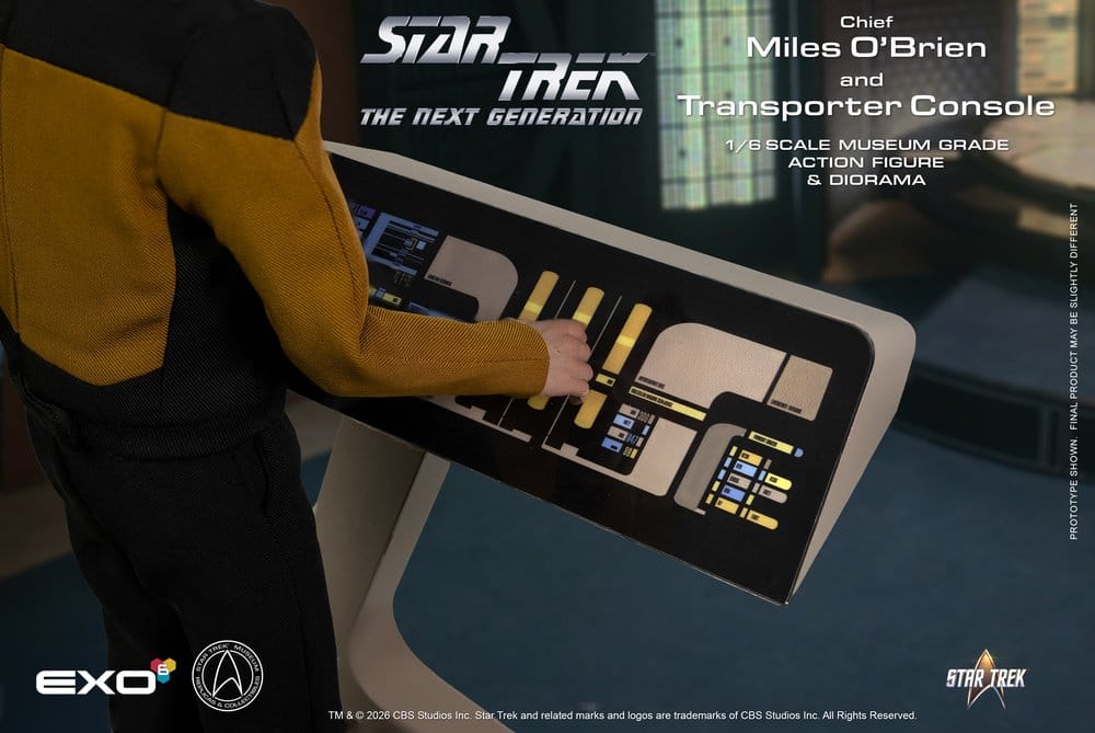 Star Trek: La Nouvelle Génération figurine 1/6 Chief Miles O'Brien with Transporter Console 30 cm
