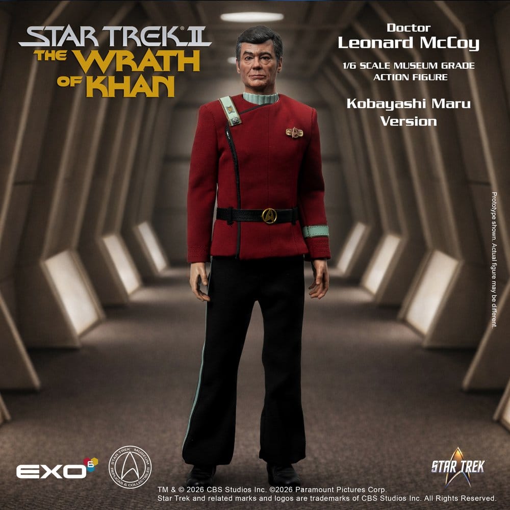 Star Trek II: La Colère de Khan figurine 1/6 Dr. Leonard McCoy Kobayashi Maru Version 30 cm