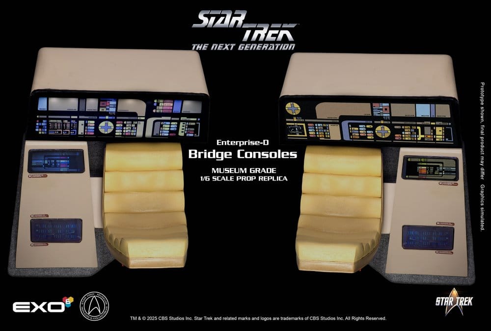 Star Trek : La Nouvelle Génération réplique 1/6 Enterprise-D Bridge Consoles Set