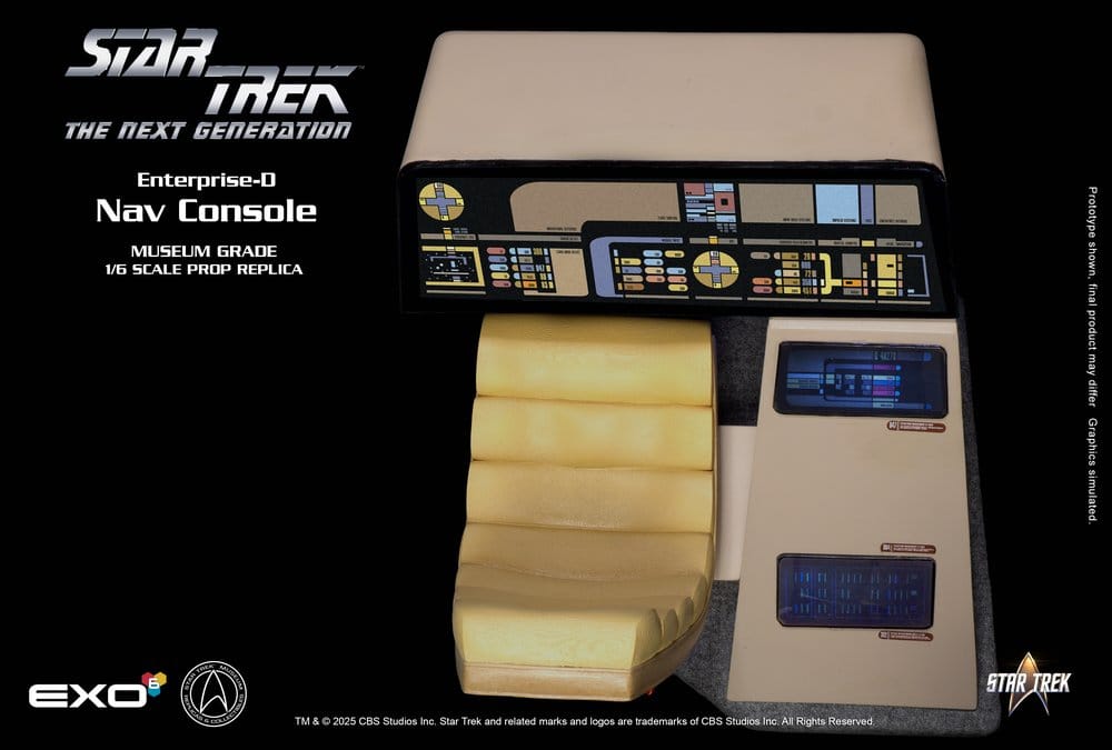 Star Trek : La Nouvelle Génération réplique 1/6 Enterprise-D Bridge Consoles Set