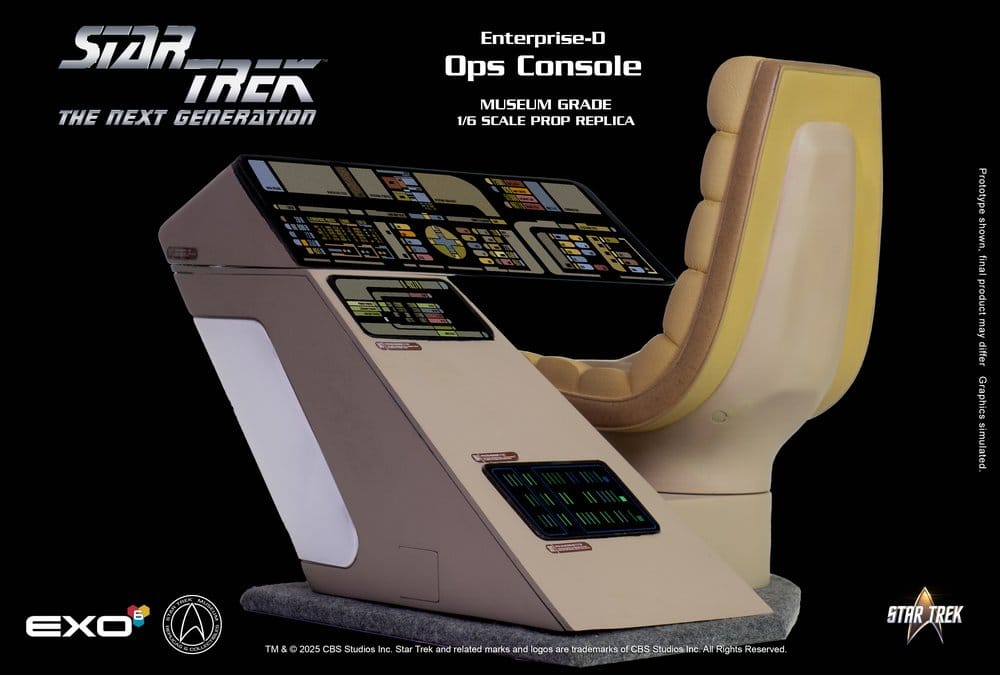 Star Trek : La Nouvelle Génération réplique 1/6 Enterprise-D Bridge OPS Console