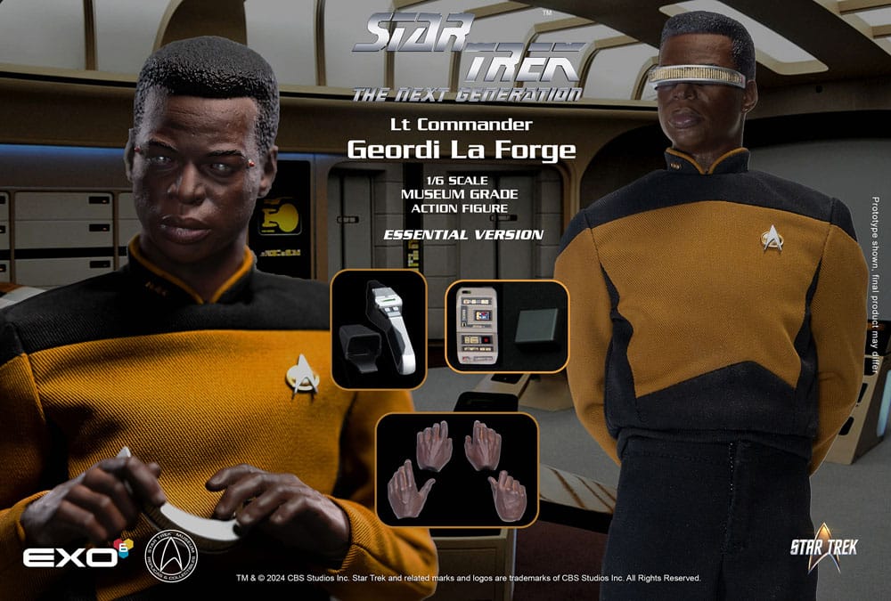 Star Trek: The Next Generation figurine 1/6 Lt. Commander Geordi La Forge (Essentials Version) 28 cm