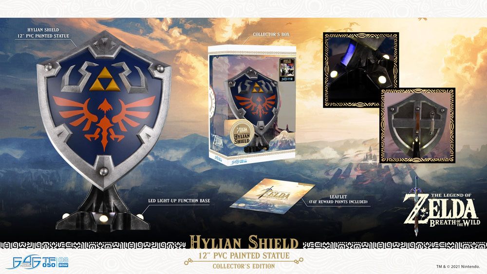 The Legend of Zelda Breath of the Wild statuette PVC Hylian Shield Collector's Edition 29 cm