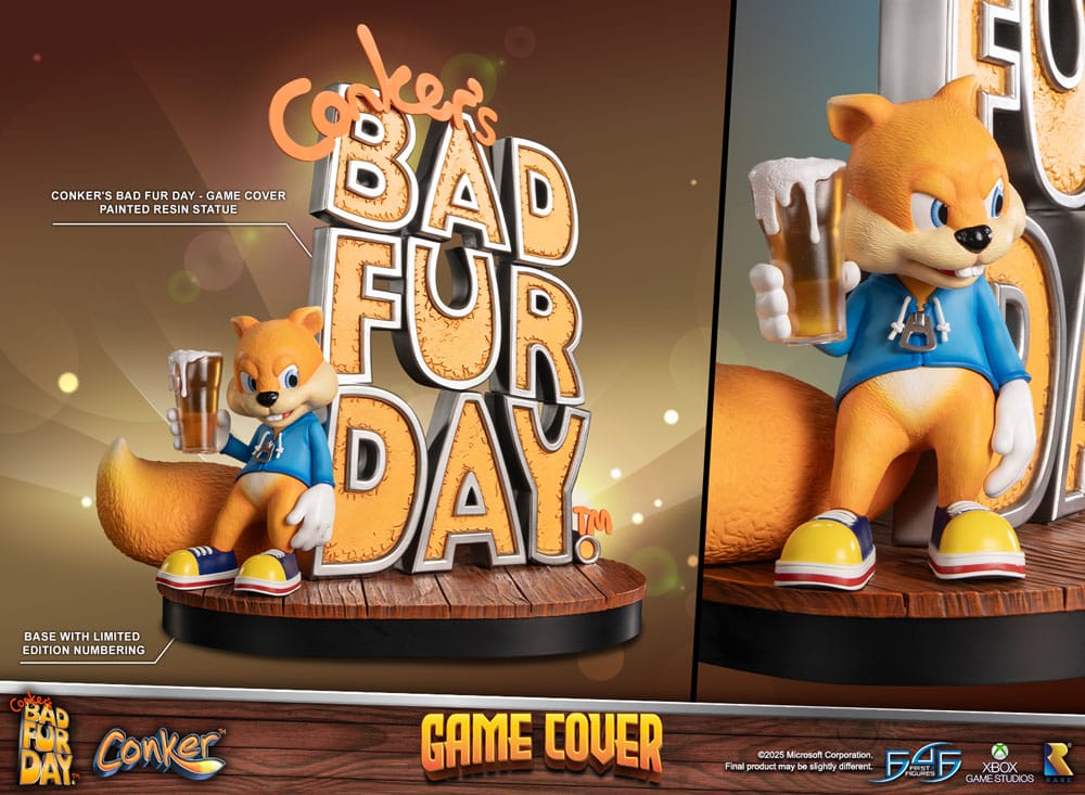 Conker´s Bad Fur Day statuette Game Cover Exclusive Edition 45 cm