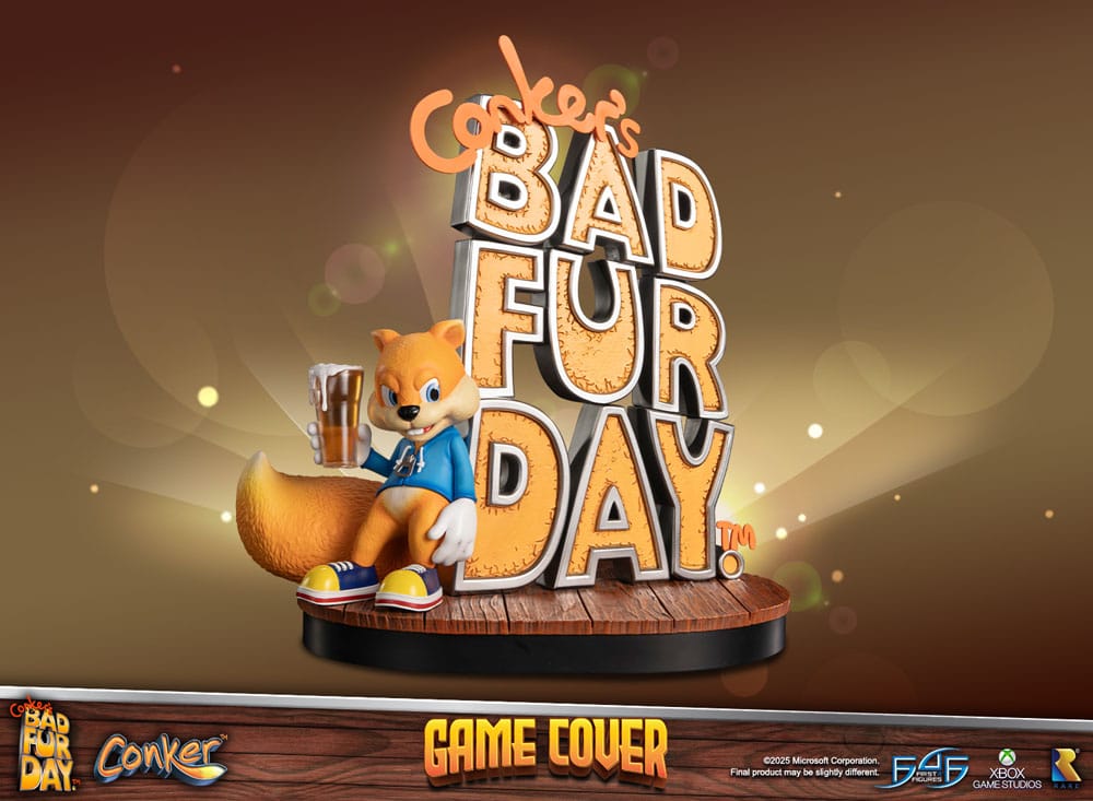 Conker´s Bad Fur Day statuette Game Cover Exclusive Edition 45 cm