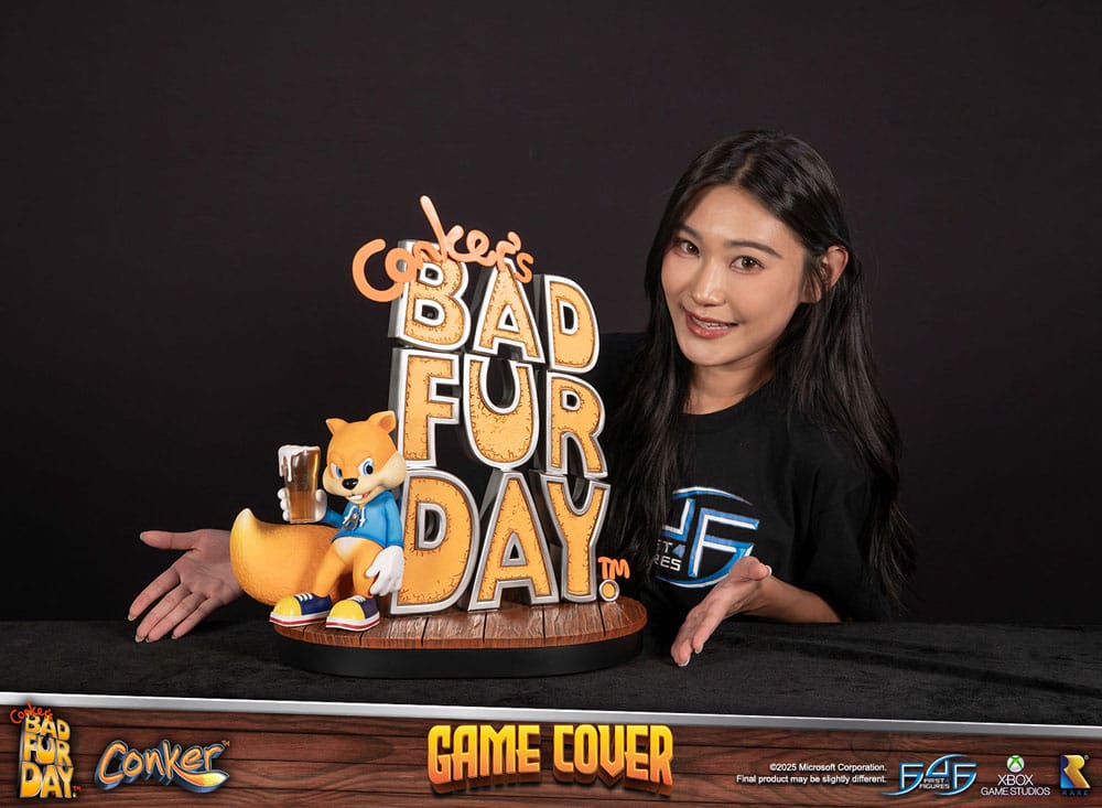 Conker´s Bad Fur Day statuette Game Cover Exclusive Edition 45 cm