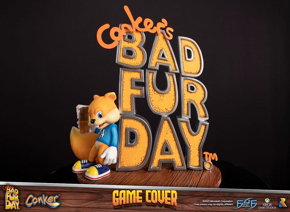 Conker´s Bad Fur Day statuette Game Cover Exclusive Edition 45 cm