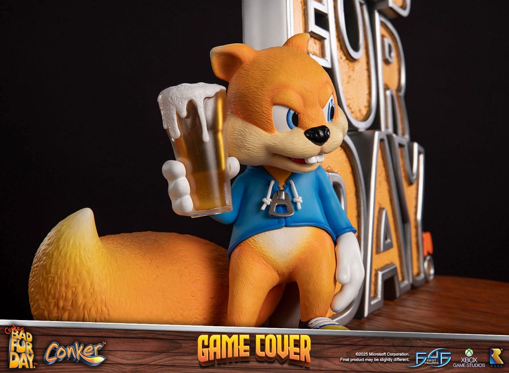 Conker´s Bad Fur Day statuette Game Cover Exclusive Edition 45 cm