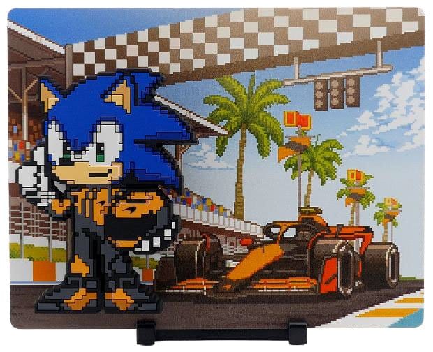 Sonic The Hedgehog x McLaren magnet à collectionner FiGGYZ Sonic McLaren 35th Anniversary 9 cm
