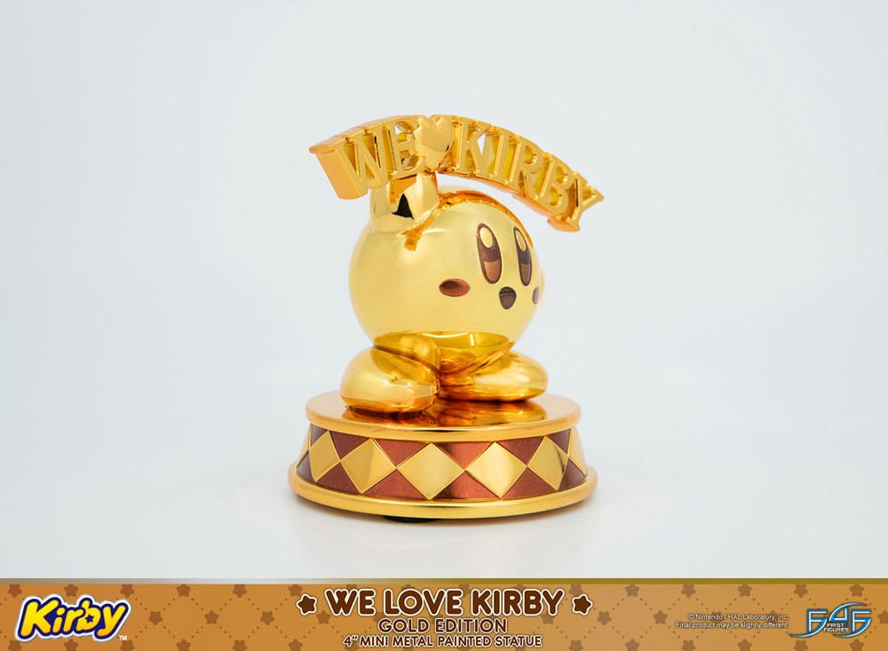 Kirby statuette DieCast We Love Kirby Gold Edition 10 cm