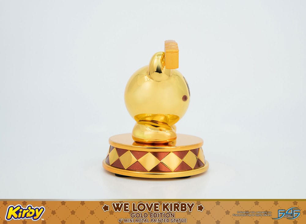 Kirby statuette DieCast We Love Kirby Gold Edition 10 cm