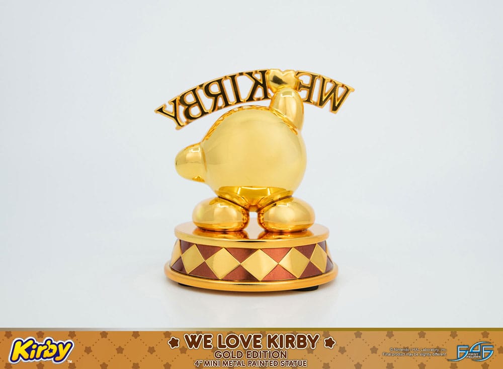 Kirby statuette DieCast We Love Kirby Gold Edition 10 cm