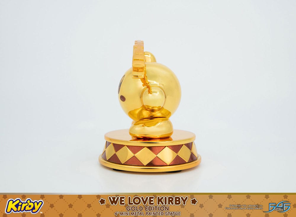 Kirby statuette DieCast We Love Kirby Gold Edition 10 cm