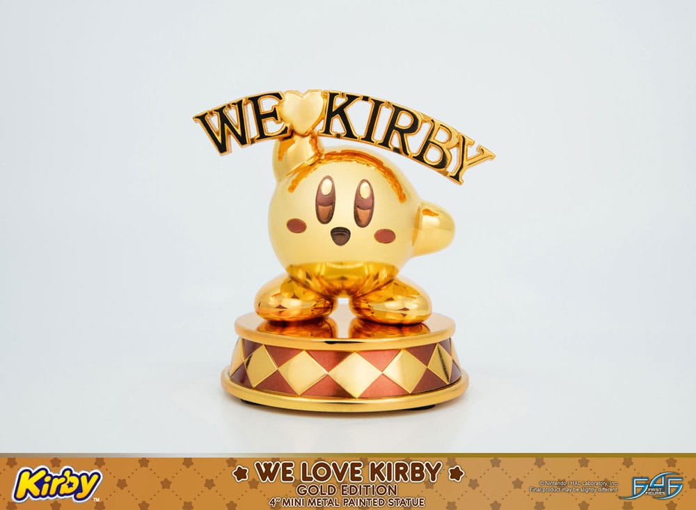 Kirby statuette DieCast We Love Kirby Gold Edition 10 cm