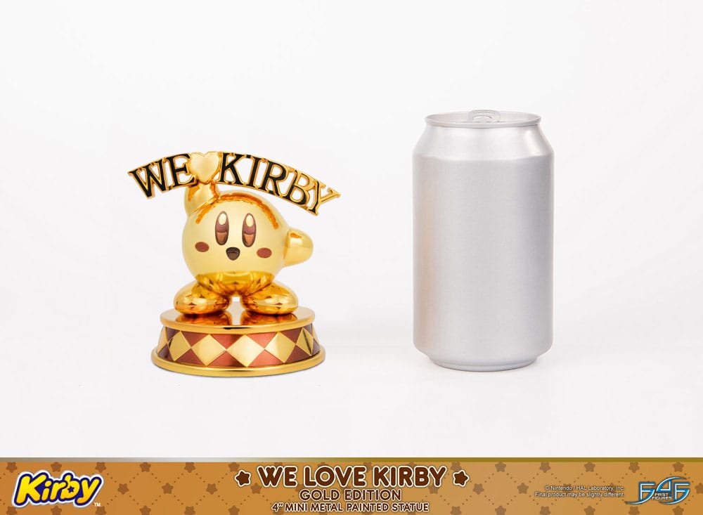 Kirby statuette DieCast We Love Kirby Gold Edition 10 cm