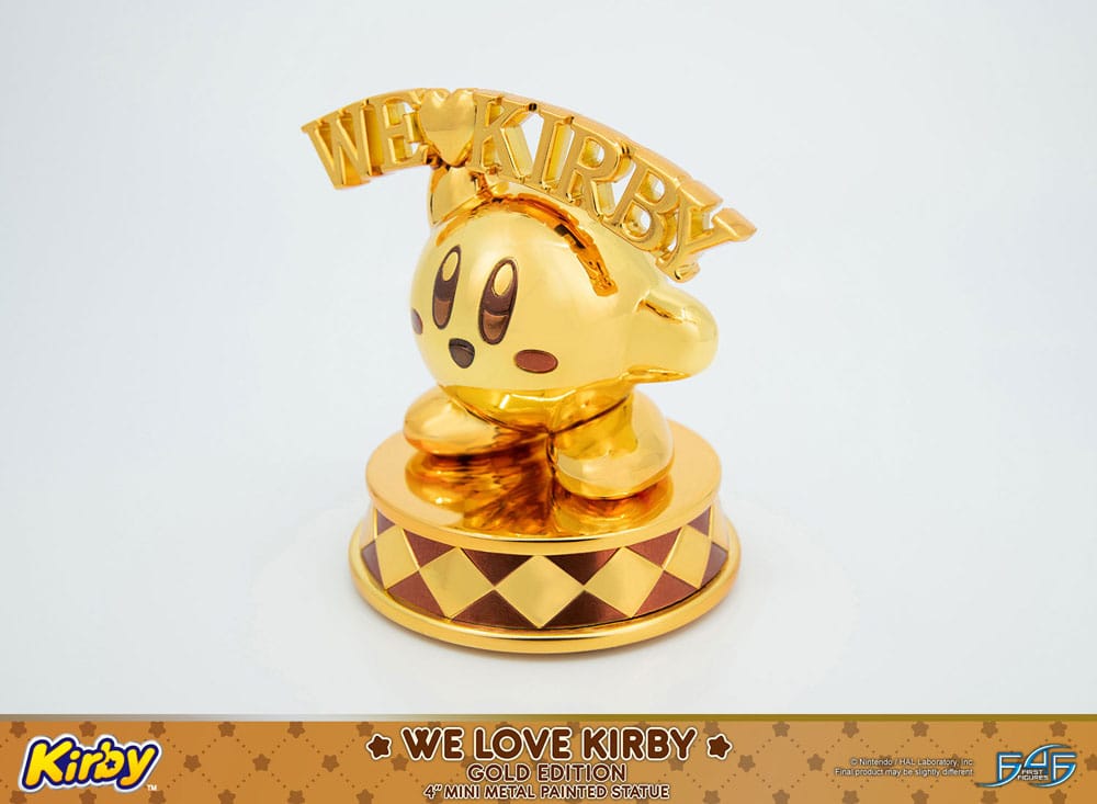 Kirby statuette DieCast We Love Kirby Gold Edition 10 cm