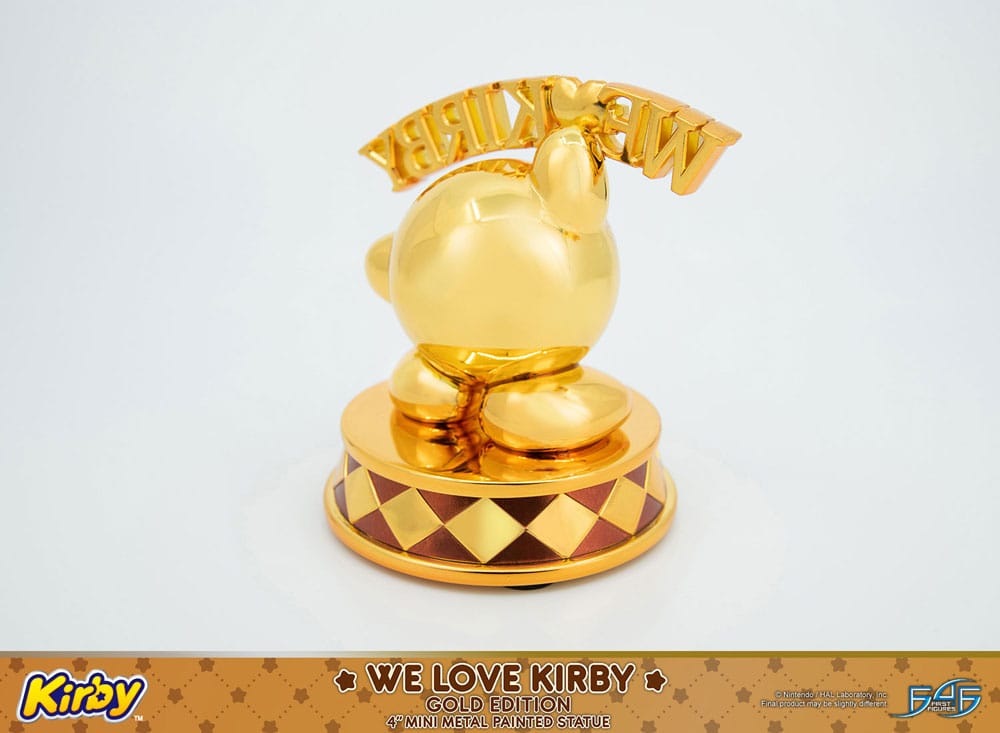 Kirby statuette DieCast We Love Kirby Gold Edition 10 cm