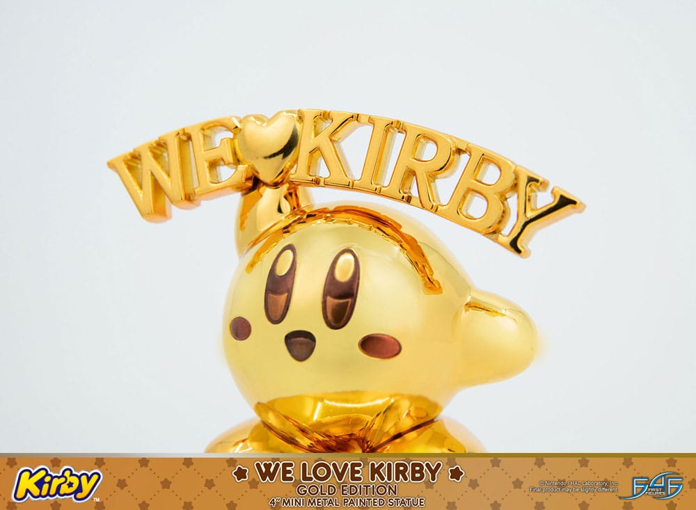 Kirby statuette DieCast We Love Kirby Gold Edition 10 cm
