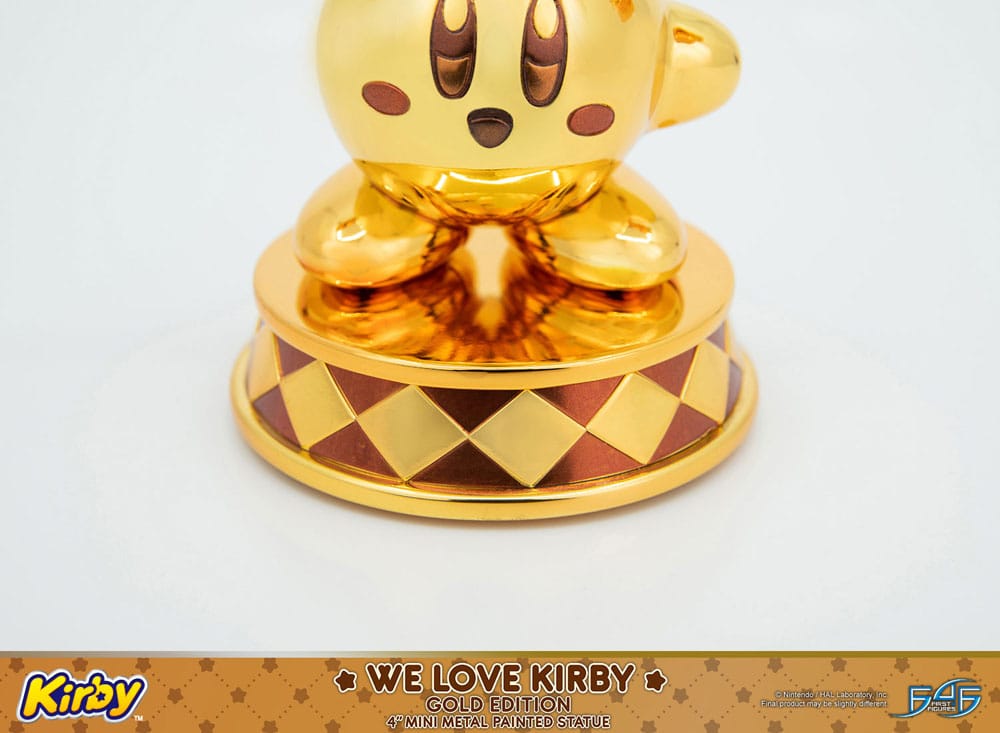 Kirby statuette DieCast We Love Kirby Gold Edition 10 cm