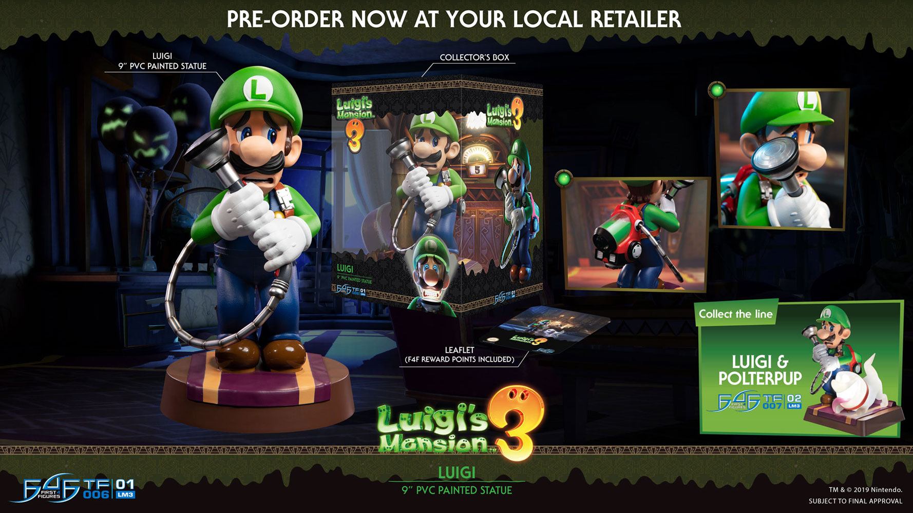 Luigi's Mansion 3 statuette PVC Luigi 23 cm