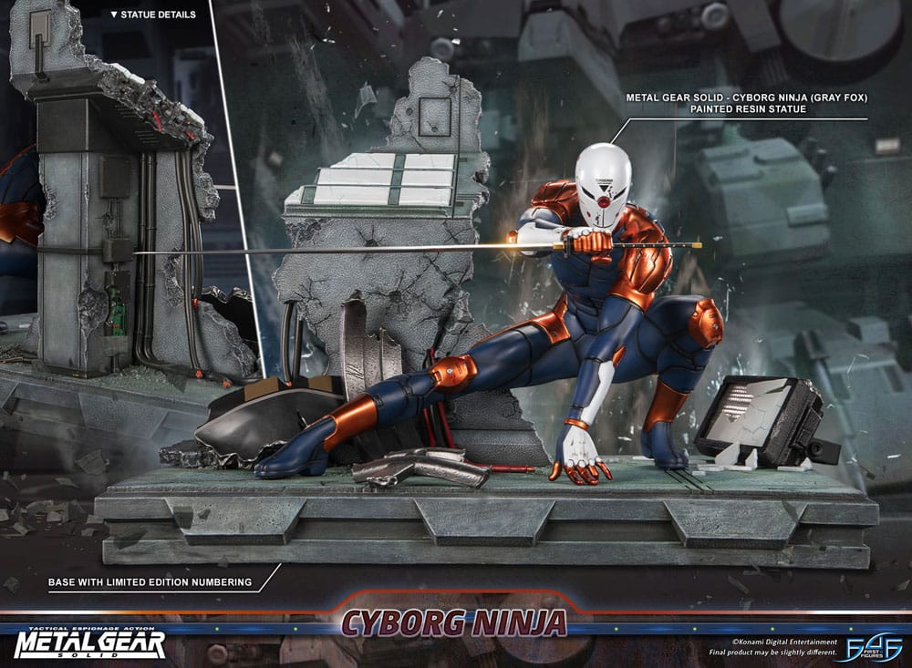 Metal Gear Solid statuette Cyborg Ninja (Gray Fox) 41 cm