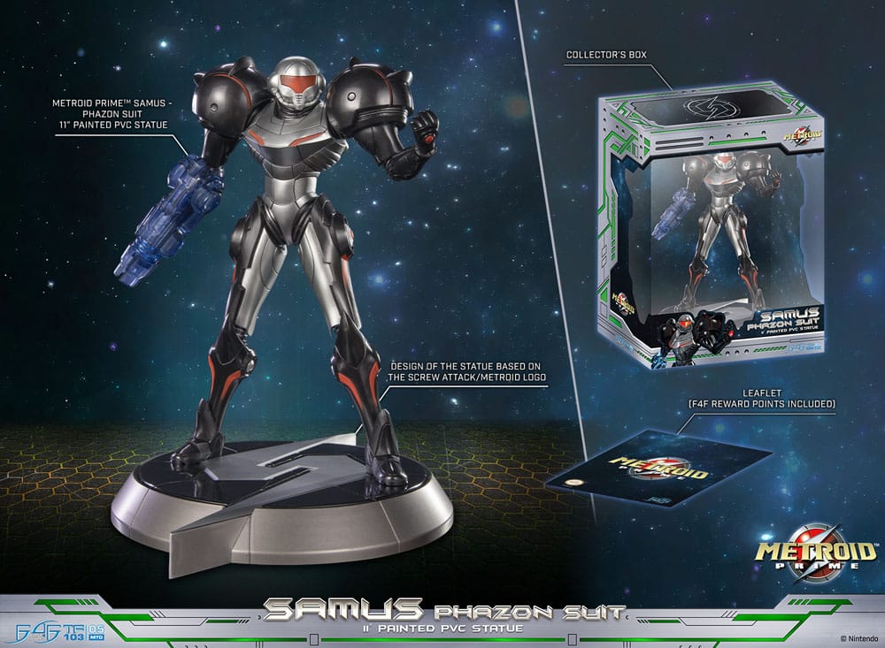 Metroid Prime statuette PVC Samus Phazon Suit Standard Edition 28 cm