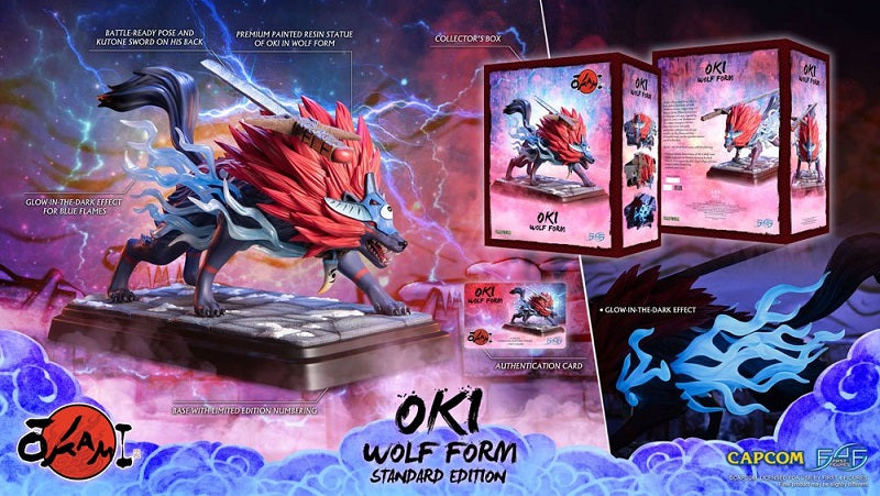 First 4 Figures - Okami - Oki (Forme Loup) Statue Edition Standard 35cm
