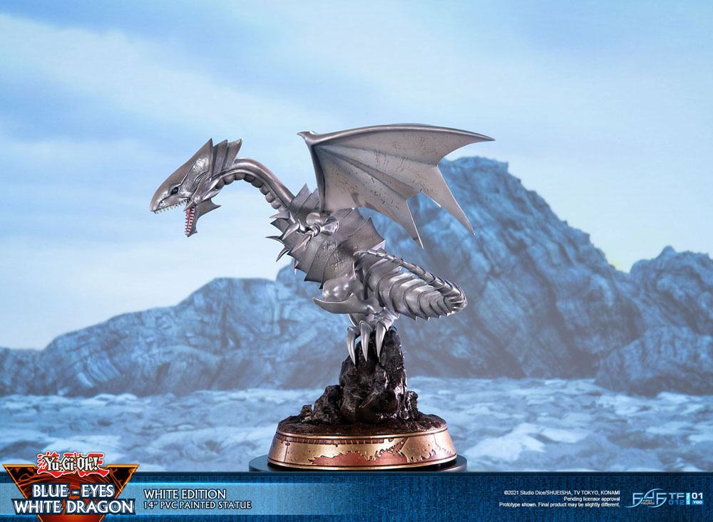 Yu-Gi-Oh! statuette PVC Blue-Eyes White Dragon White Edition 35 cm