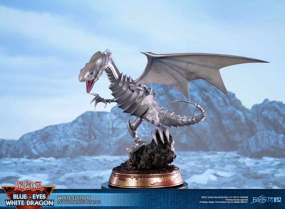 Yu-Gi-Oh! statuette PVC Blue-Eyes White Dragon White Edition 35 cm